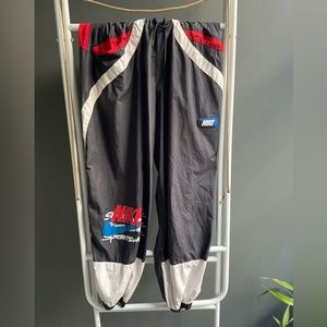 Nike Black and Red Track Pants